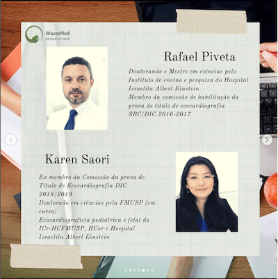 Rafael Piveta Karen Saori Curso Preparatório Prova Titulo Especialista Ecocardiografia Wavesmed