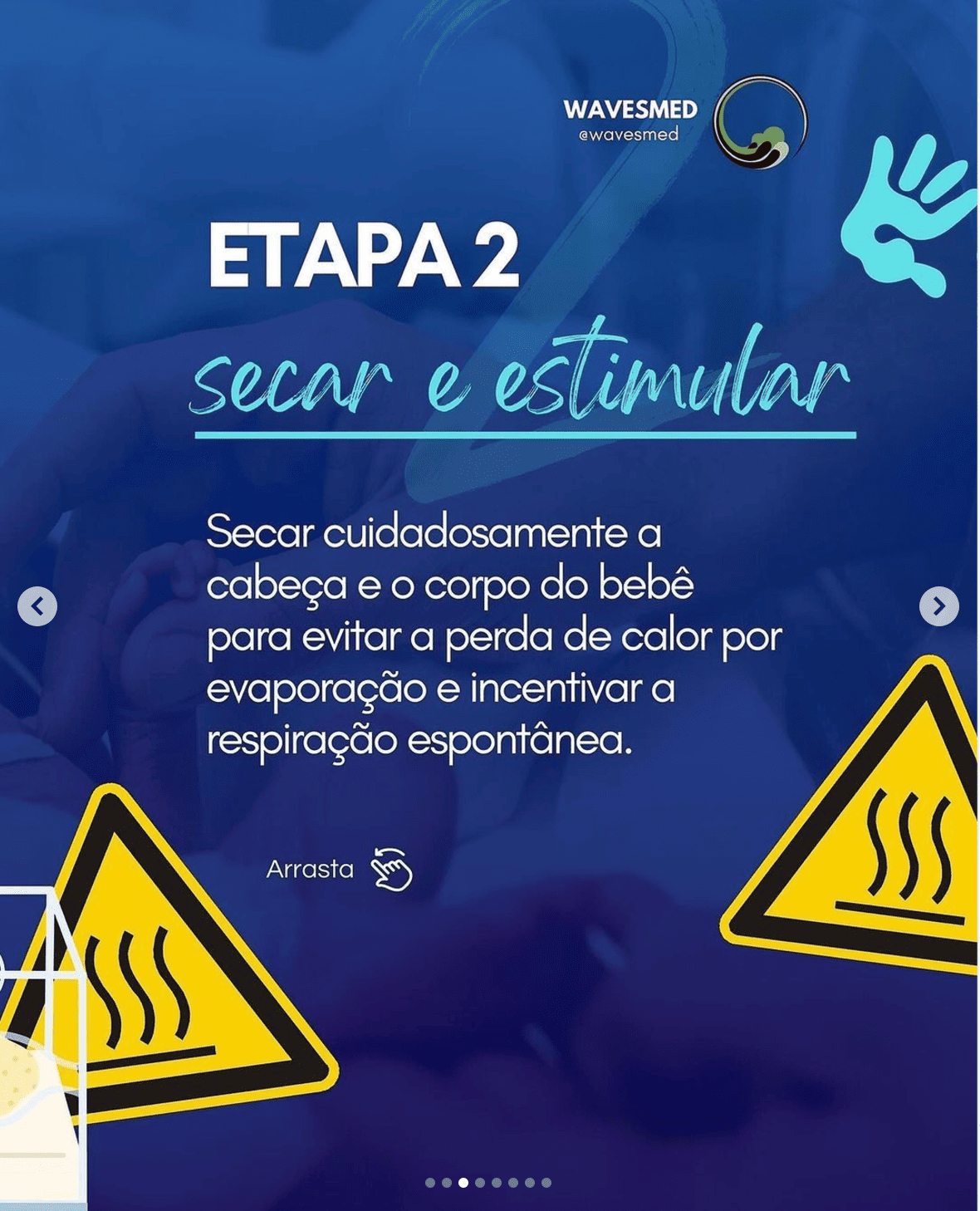 Secar e estimular reanimação Neonatal Wavesmed