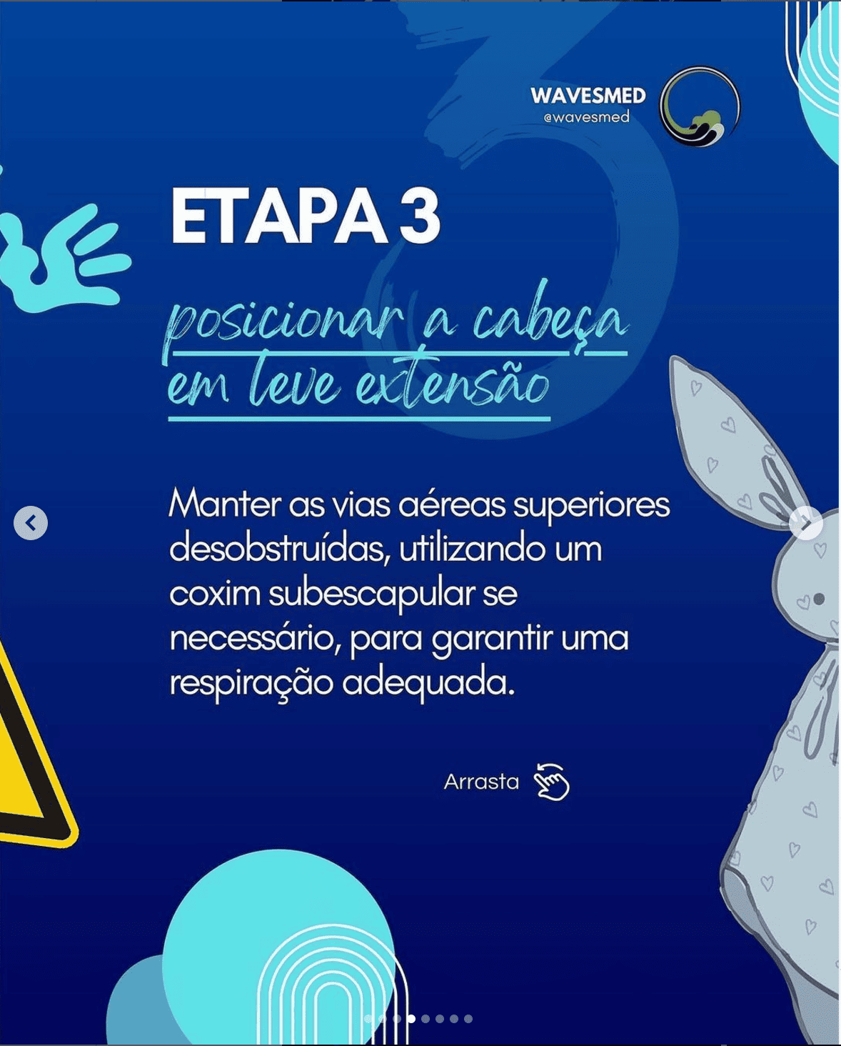 Posição da cabeça reanimação Neonatal Wavesmed