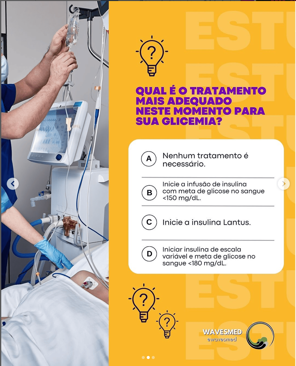 Tratamento hiperglicemia UTI Wavesmed