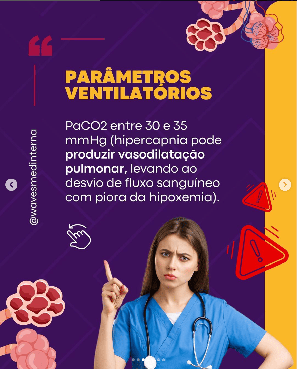 Parâmetros ventilatórios ventilação TEMI monopulmonar Wavesmed