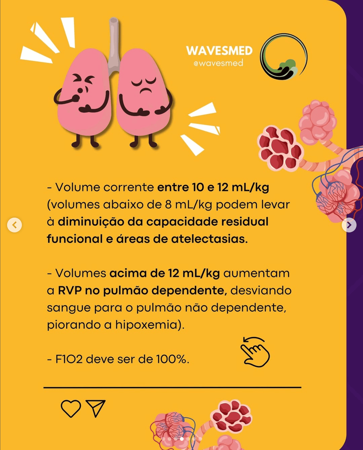 Parâmetros ventilatórios ventilação monopulmonar TEMI Wavesmed