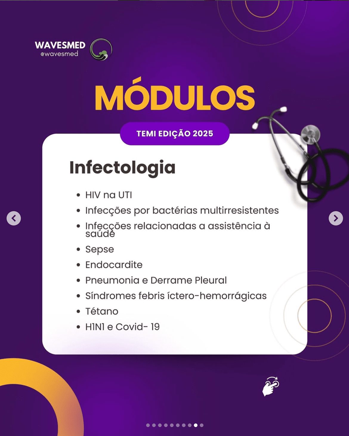 Infectologia sepse curso prova de titulo terapia intensiva adulto TEMI Wavesmed