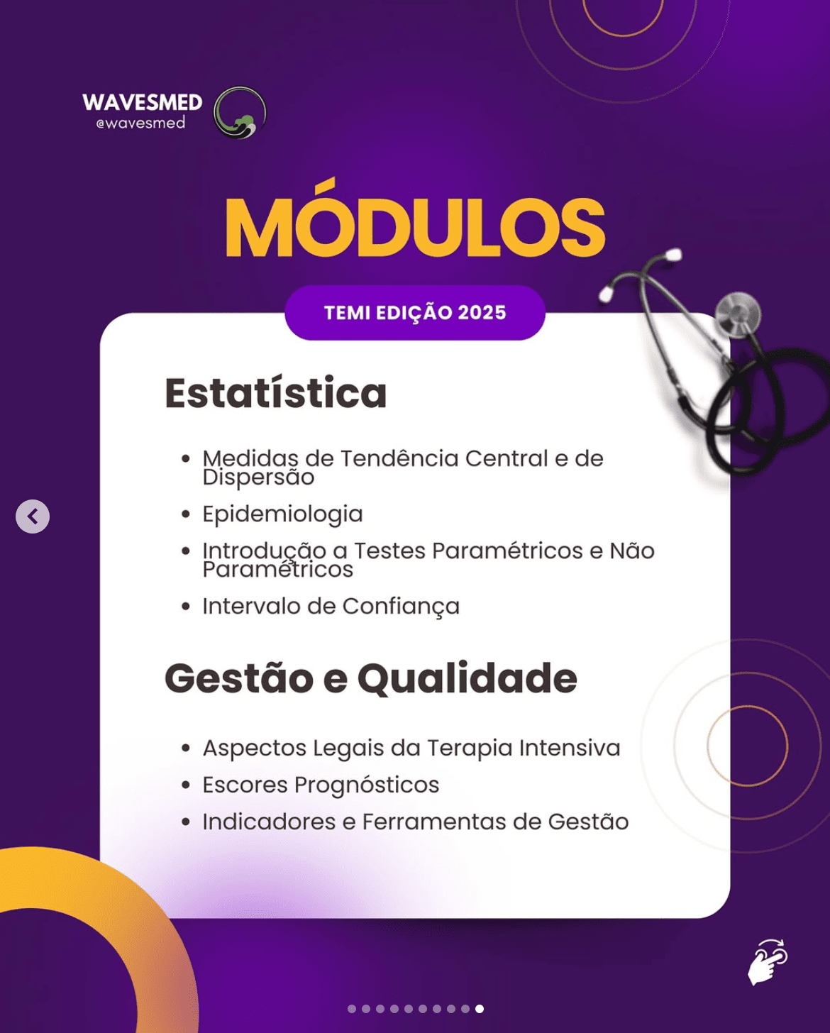 Gestão e qualidade curso prova de titulo terapia intensiva adulto TEMI Wavesmed