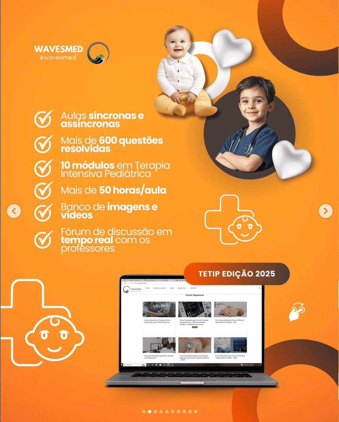 Online Questões Curso Prova Titulo Terapia Intensiva Pediátrica TETIP Wavesmed