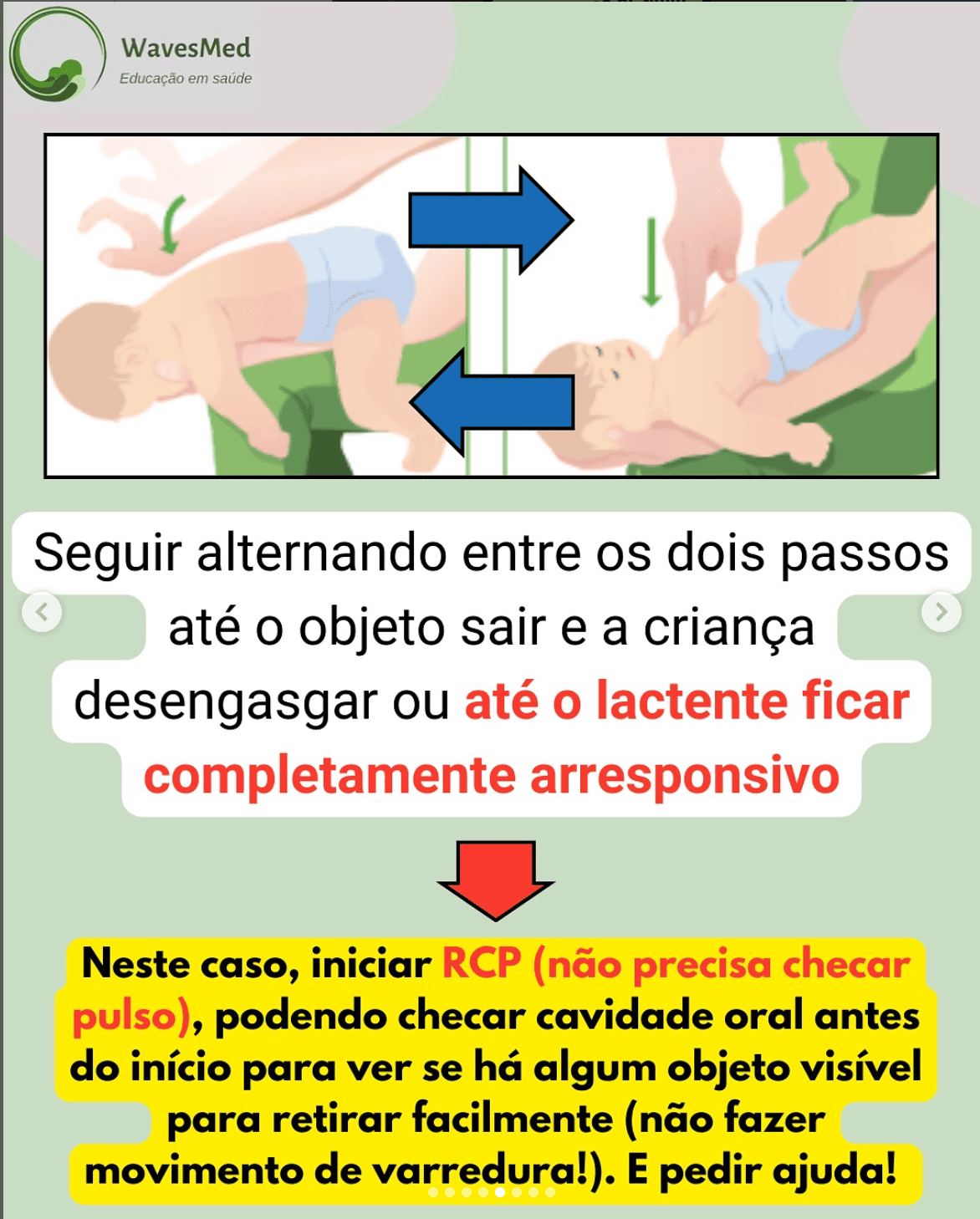 RCP manobra desengasgo lactente Wavesmed