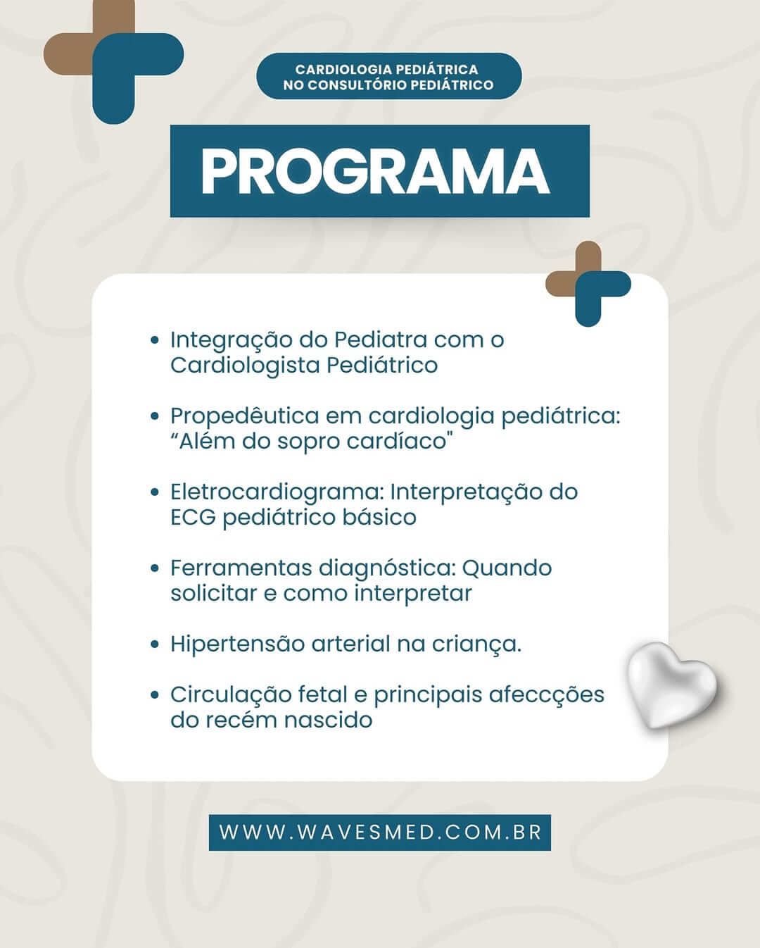 ECG pediatria cardiologia pediátrica para o consultório de pediatria Wavesmed