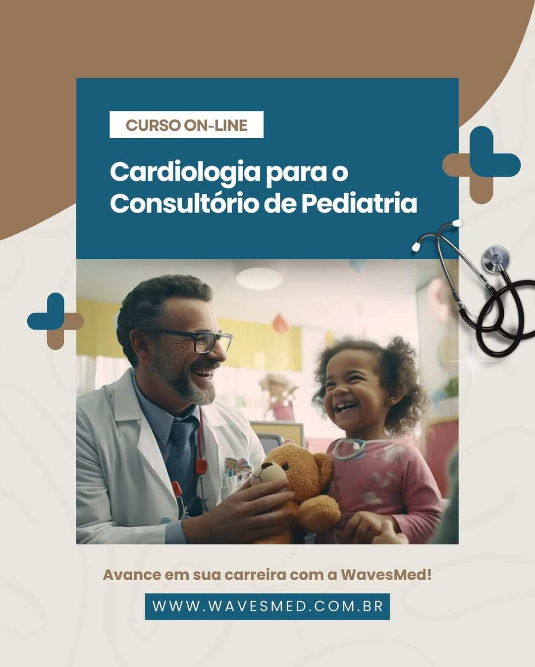 Cardiologia pediátrica para o consultório de pediatria Wavesmed