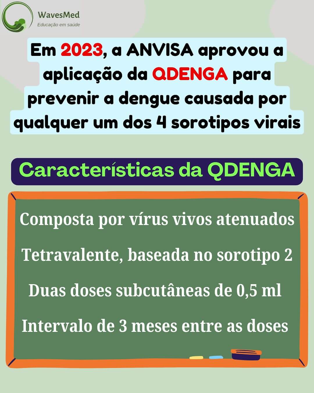 Qdenga vacinação dengue criança Wavesmed