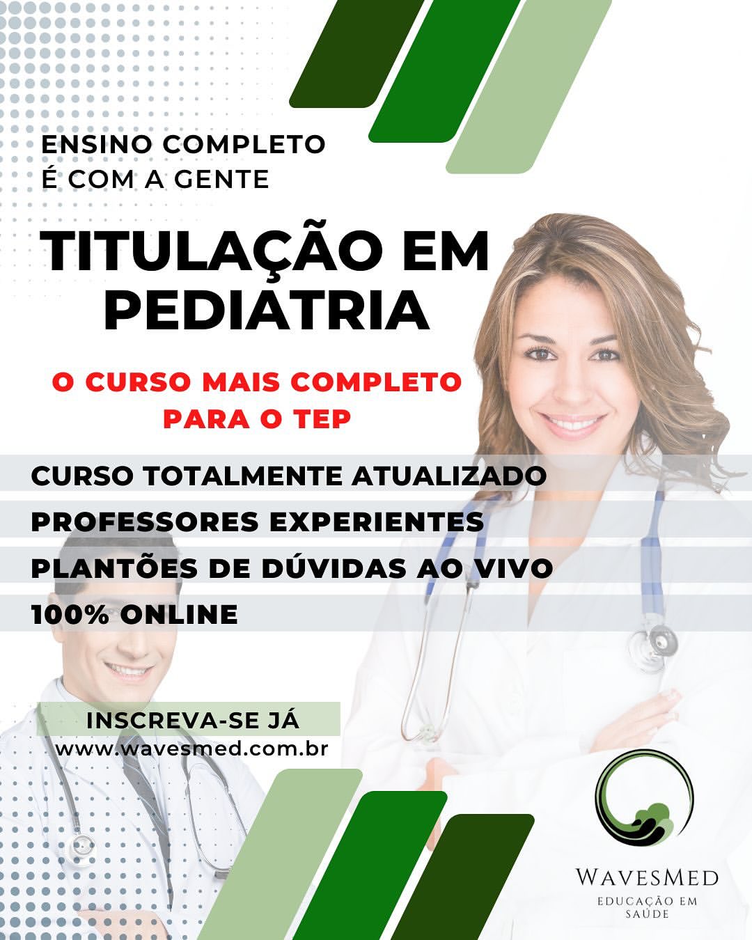 Curso preparatório para prova de titulo pediatria TEP Wavesmed