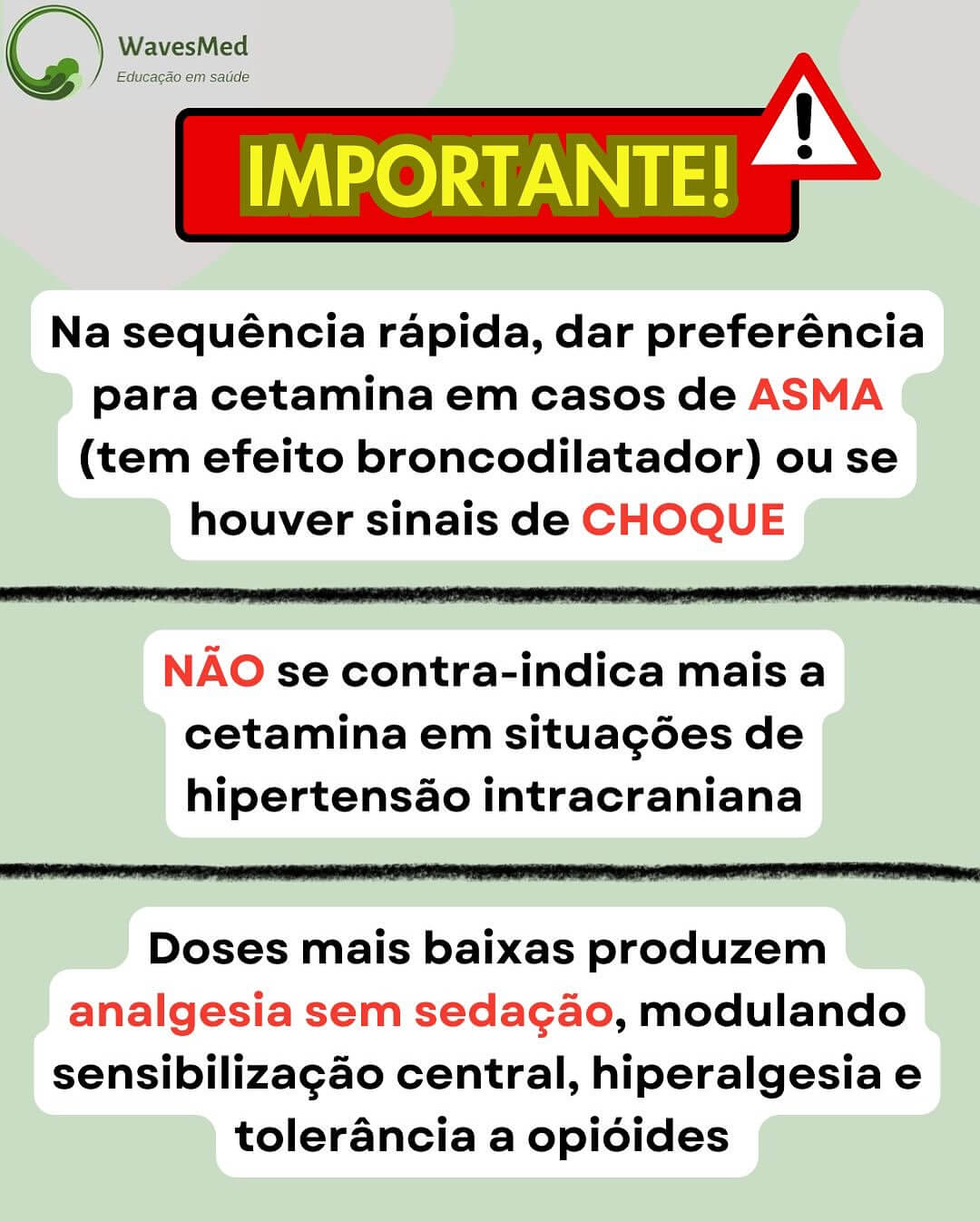 Sequencia rápida intubação cetamina pediatria Wavesmed