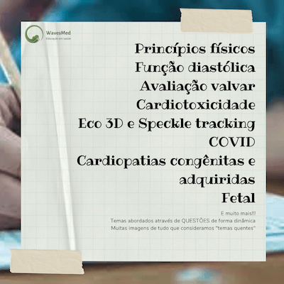 Cronograma curso  Curso preparatório para a prova de título de ecocardiografia do DIC Wavesmed (TECO)