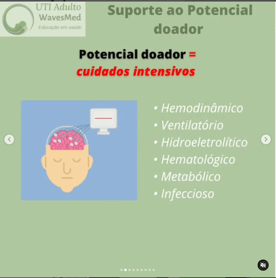Morte encefálica: Como dar suporte até a doação?  Wavesmed  Suporte ao potencial doador cuidados intensivos