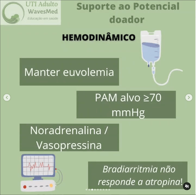 Morte encefálica: Como dar suporte até a doação?  Wavesmed  Suporte ao potencial doador cuidados intensivos hemodinamico