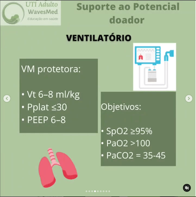 Morte encefálica: Como dar suporte até a doação?  Wavesmed  Suporte ao potencial doador cuidados intensivos ventilatorio
