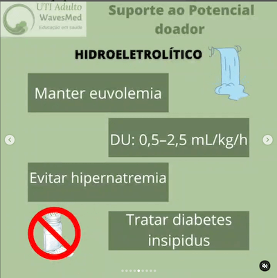 Morte encefálica: Como dar suporte até a doação?  Wavesmed  Suporte ao potencial doador cuidados intensivos hidroeletrolitico