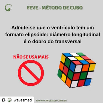 Fração de Ejeção VE Wavesmed  Cubo  Curso preparatorio para prova de título de ecocardiograma Wavesmed