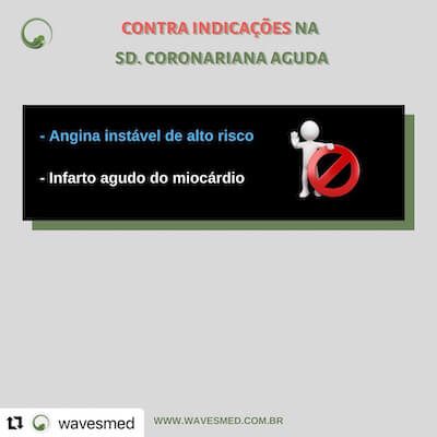 eco estresse contra indicações na Sd Coronariana aguda  Curso preparatorio prove de titulo de ecocardiografia Wavesmed