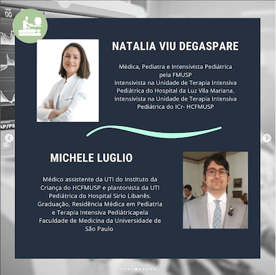 Dra Natalia Viu Degaspare  Dr Michele Luglio  Curso prova de título de terapia intensiva pediátrica (TETIP) Wavesmed
