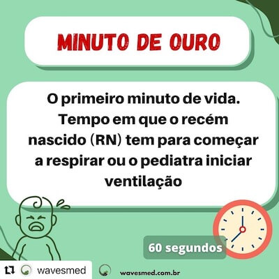 Reanimação neonatal Wavesmed  Minuto de ouro