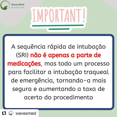 Como fazer a sequencia rápida de intubação pediátrica? Wavesmed  Importante