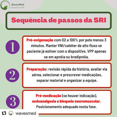 Como fazer a sequencia rápida de intubação pediátrica?  Wavesmed  Pré-oxigenação